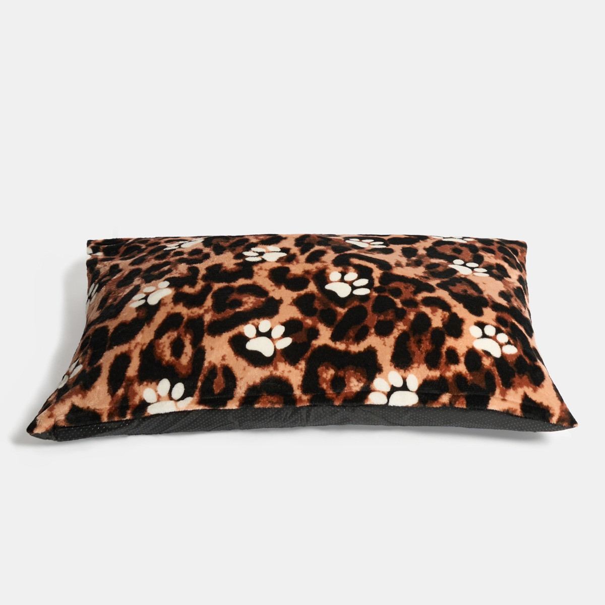 OHS Leopard Paw Print Pet Bed - Natural>