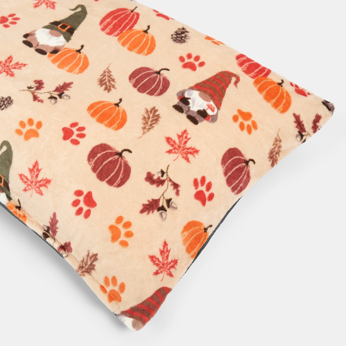 OHS Autumn Paw Print Pet Bed - Natural >