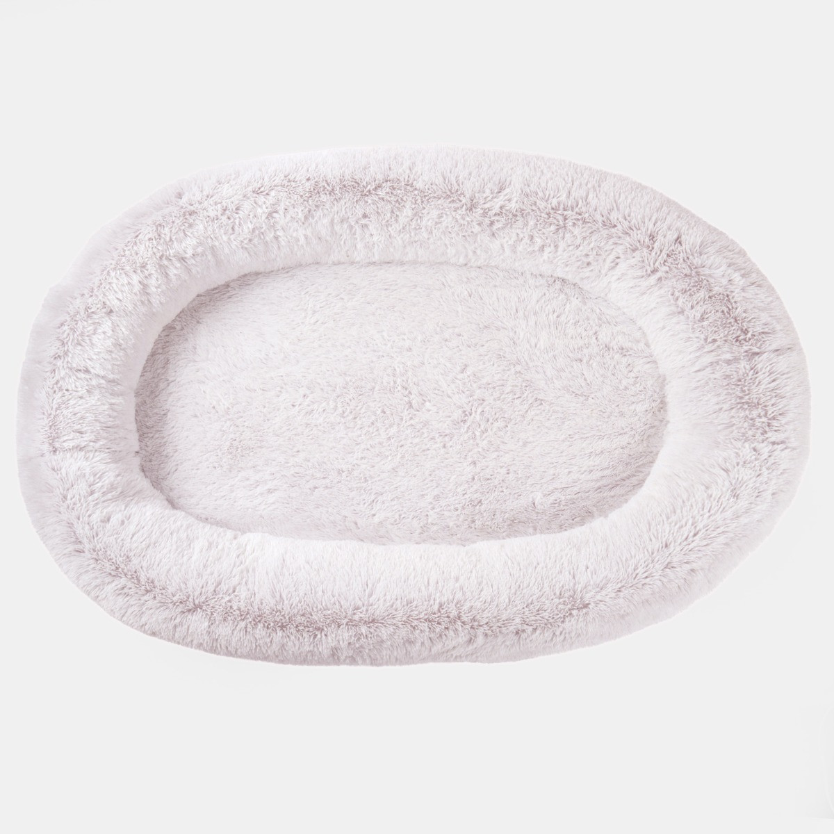 OHS Fluffy Marl Human Size Pet Bed - Blush>