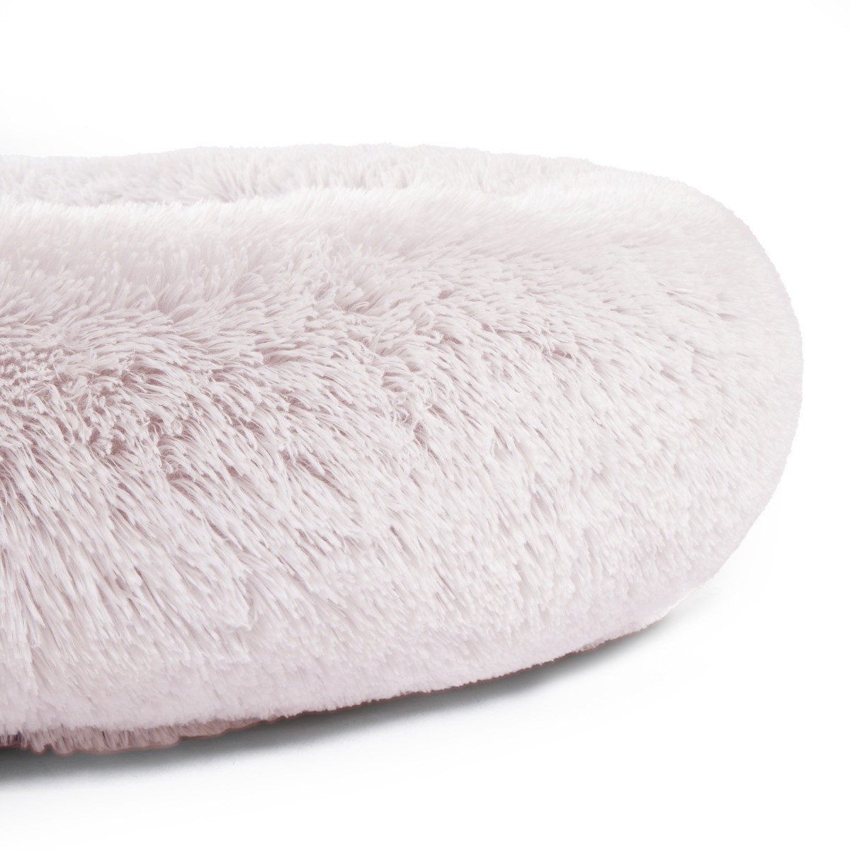OHS Fluffy Marl Human Size Pet Bed - Blush>