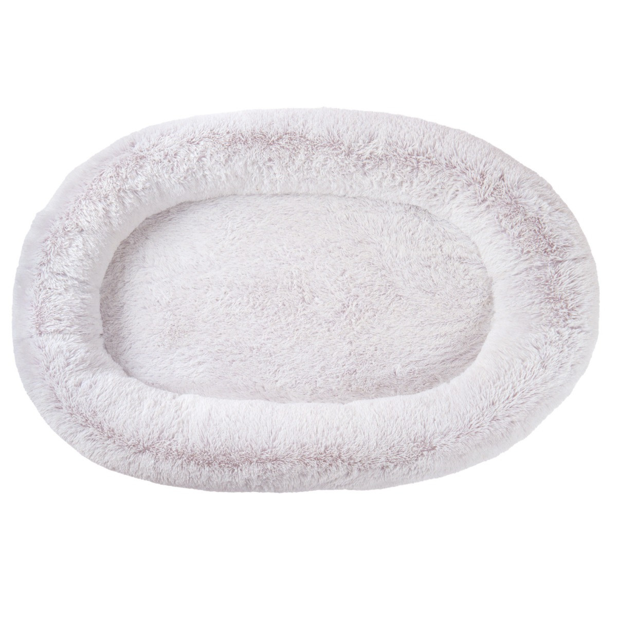 OHS Fluffy Marl Human Size Pet Bed - Blush>