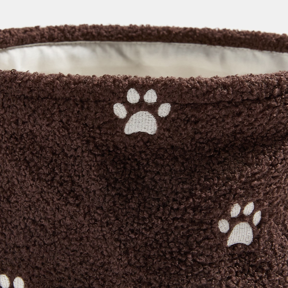OHS Paw Print Pet Storage Basket - Brown>