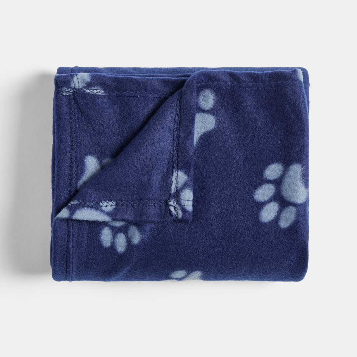 OHS Pet Paw Print Fleece Throw - Blue>