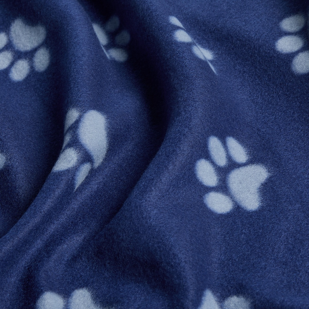 OHS Pet Paw Print Fleece Throw - Blue>
