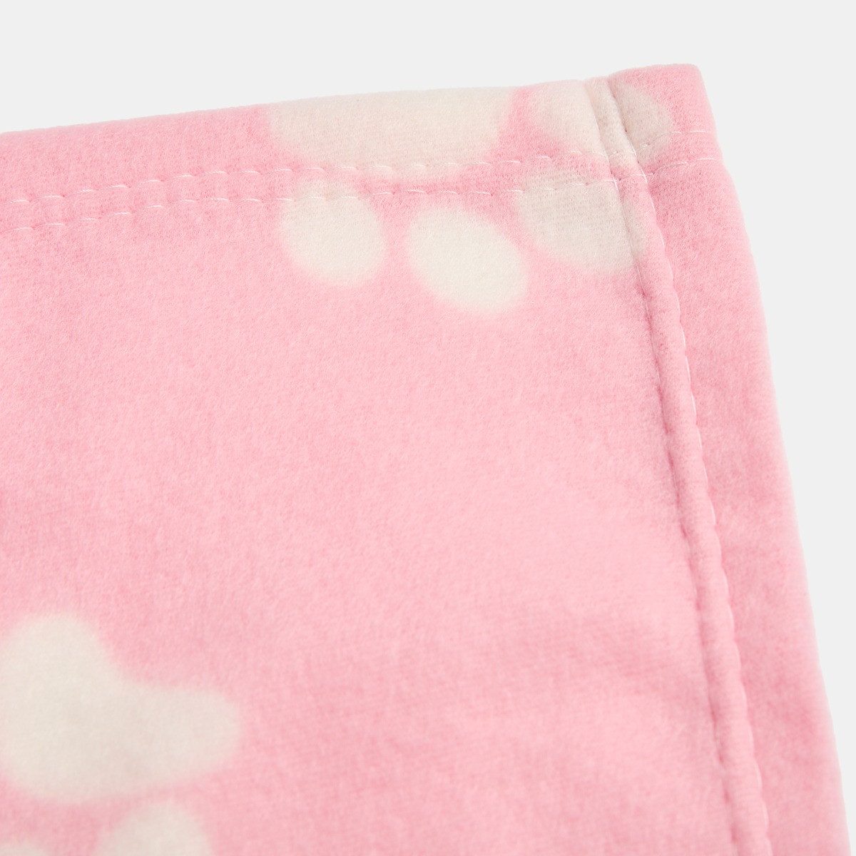 OHS Pet Paw Print Fleece Throw - Blush>