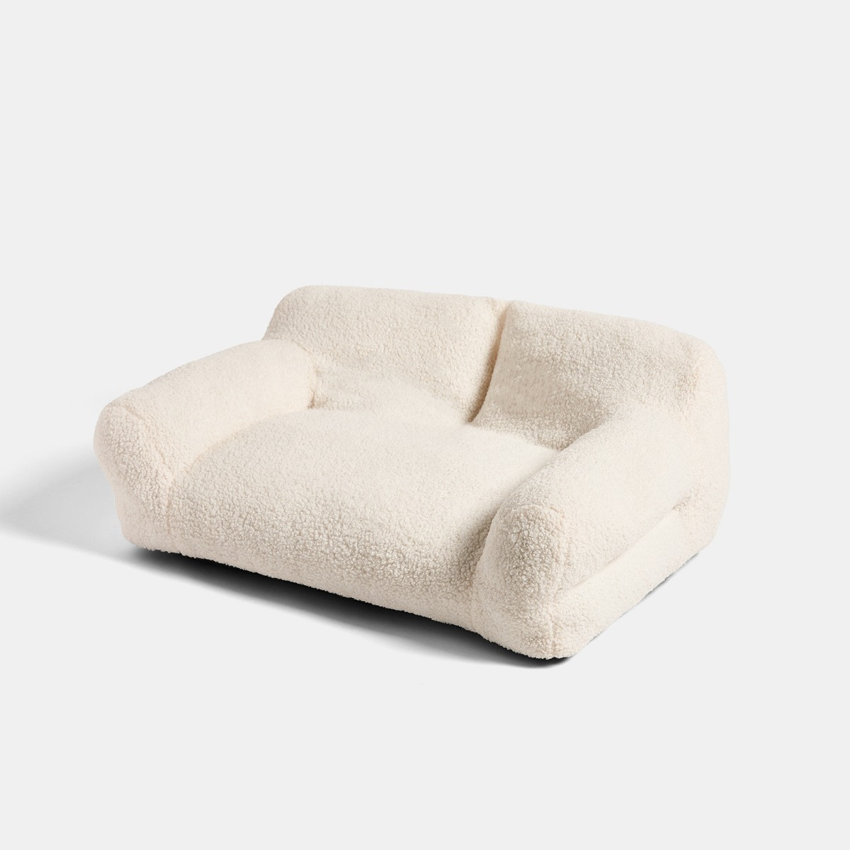 OHS Plush Pet Bed Sofa - Cream>