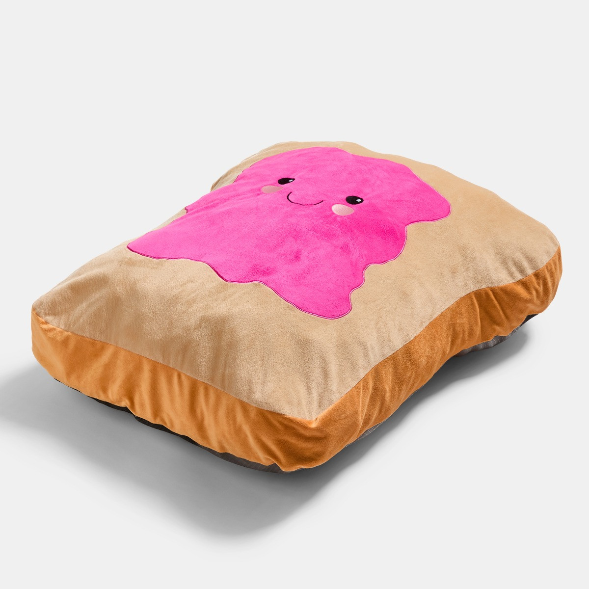 OHS Rosie The Jam Toast Pet Bed - Brown/Hot Pink>