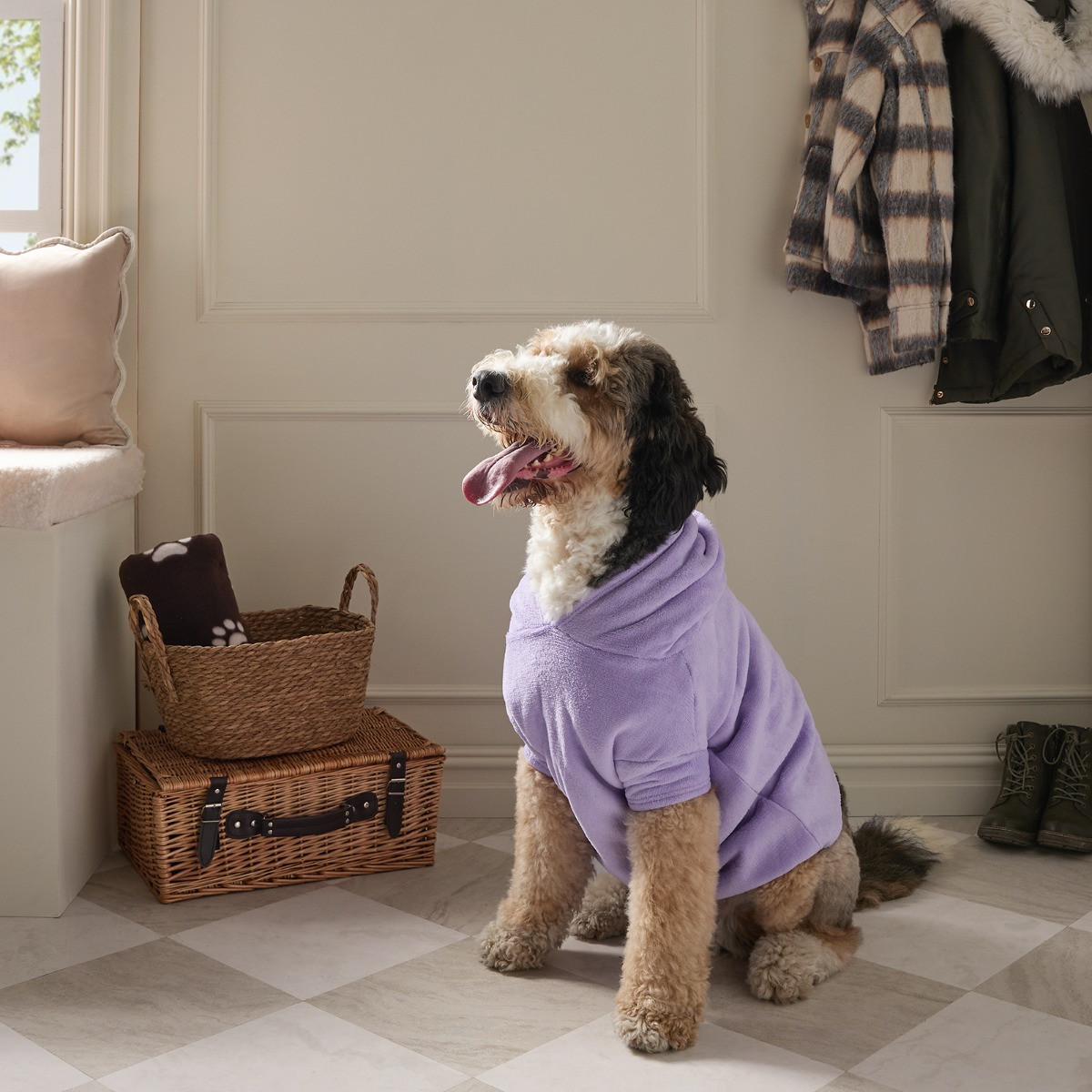OHS Dog Hoodie Blanket - Lilac>