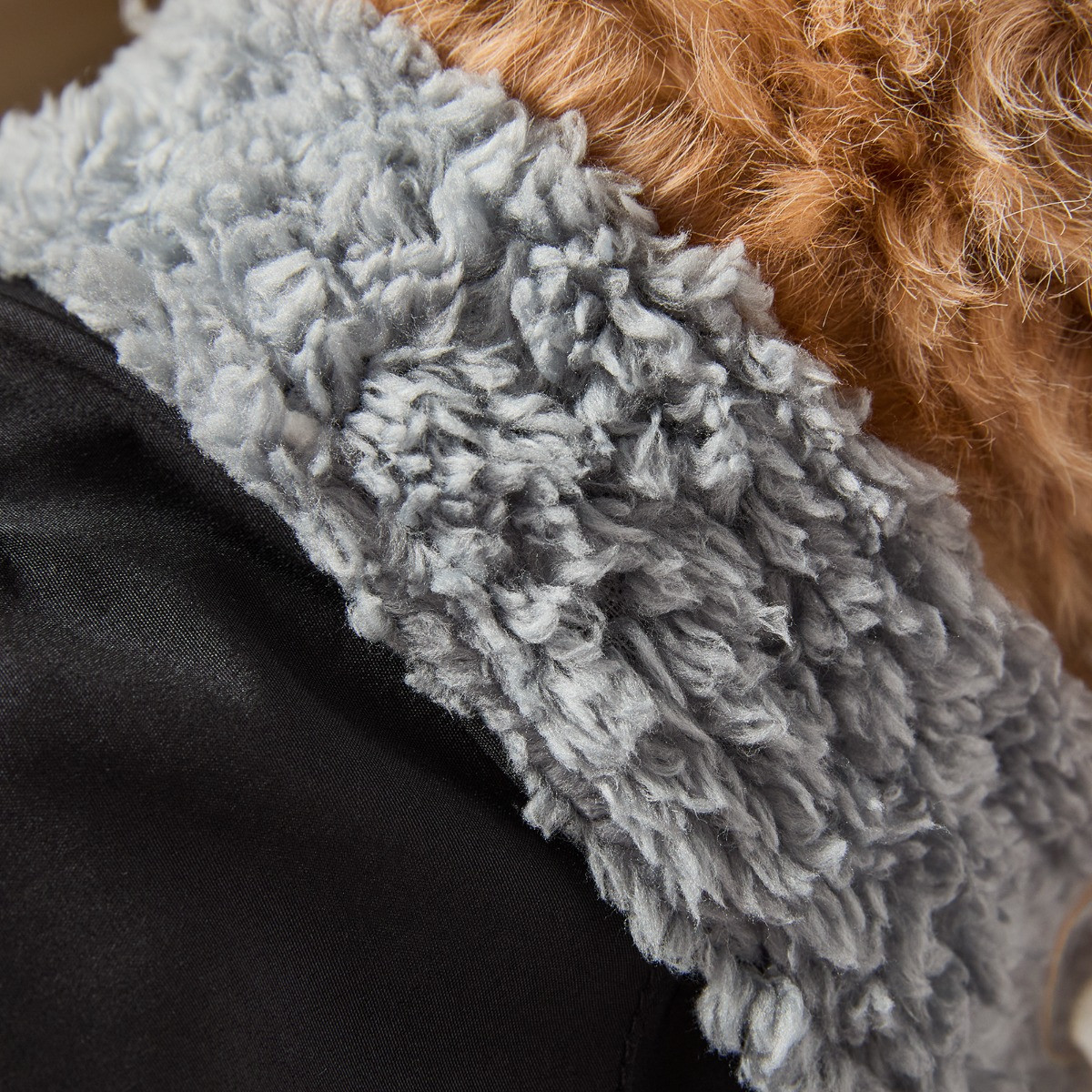 OHS Dog Drying Robe - Black/Charcoal>