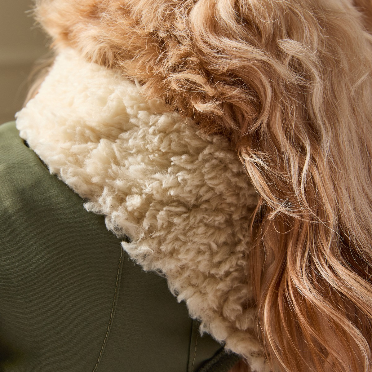 OHS Dog Drying Robe - Khaki/Beige>
