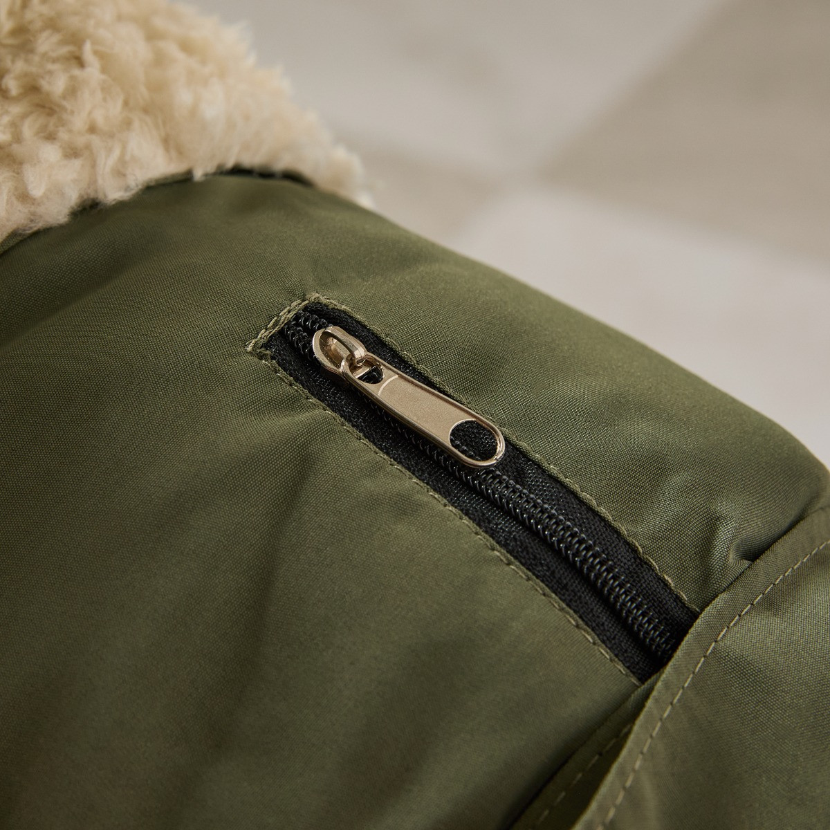 OHS Dog Drying Robe - Khaki/Beige>