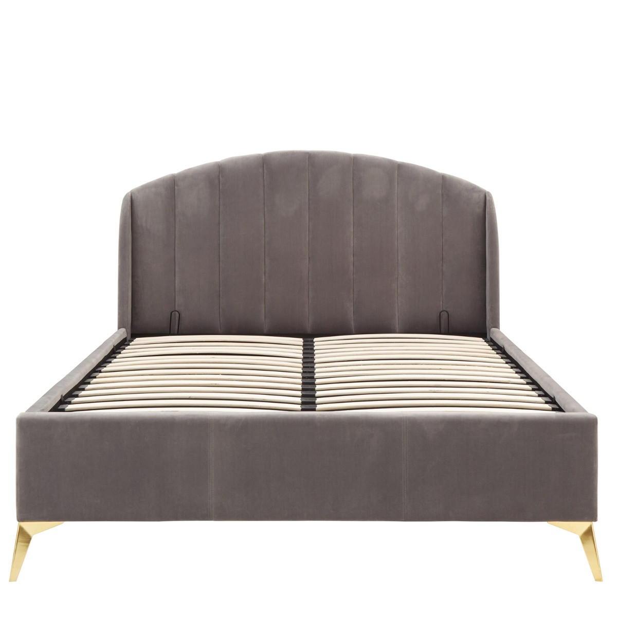 Pettine End Lift Ottoman Storage Bed, 4ft 6 Double - Grey>
