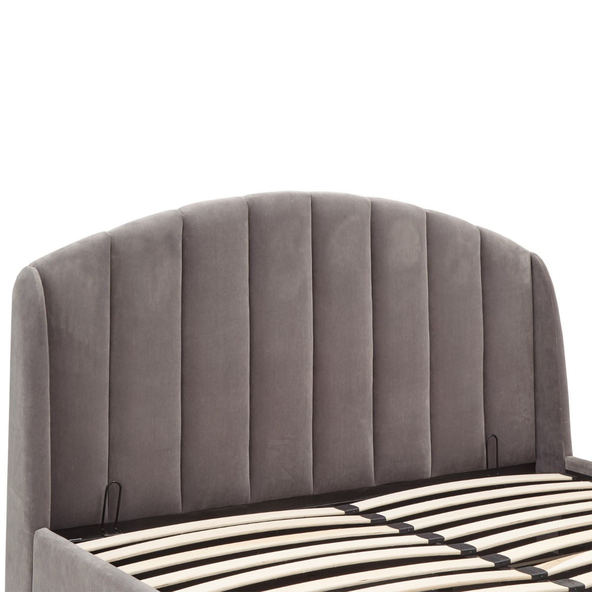 Pettine End Lift Ottoman Storage Bed, 4ft 6 Double - Grey>