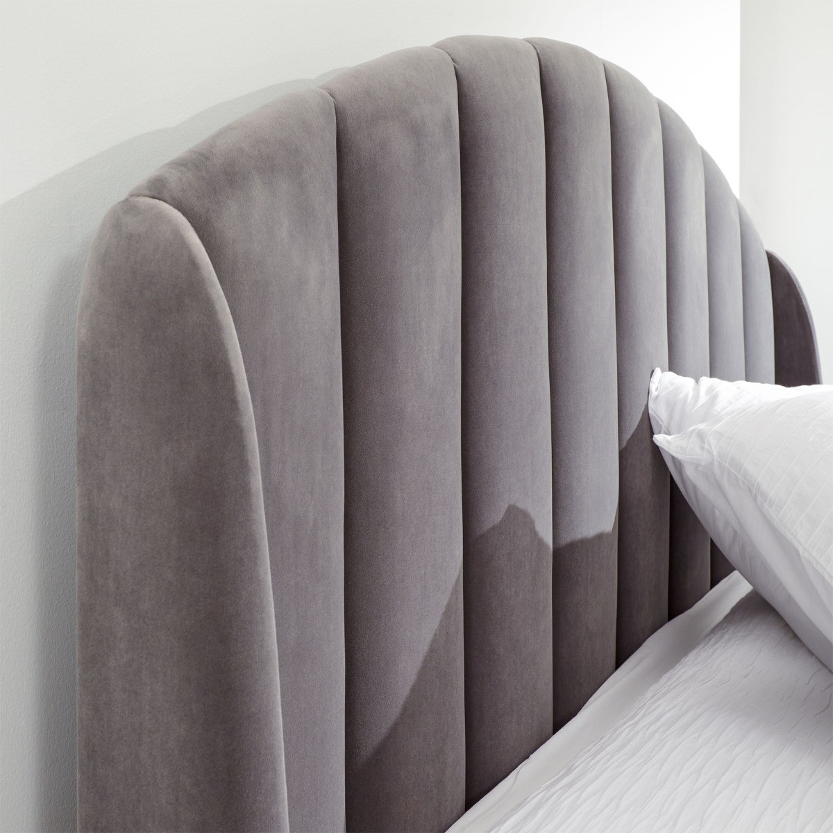 Pettine End Lift Ottoman Storage Bed, 5ft King - Grey>