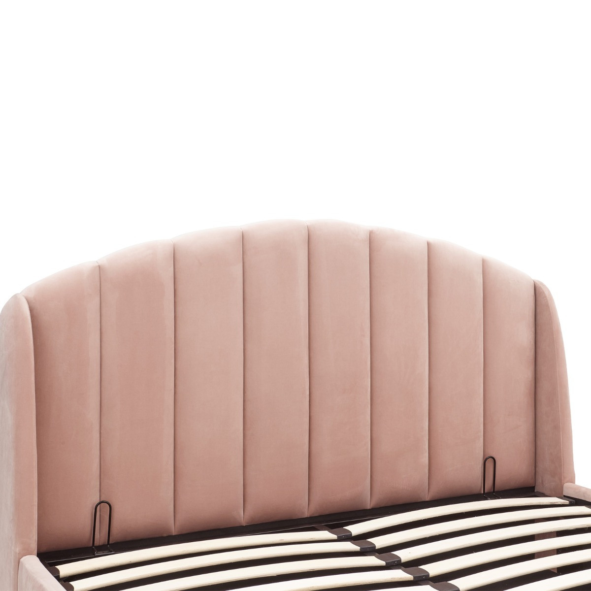 Pettine End Lift Ottoman Storage Bed, 5ft King - Blush Pink>