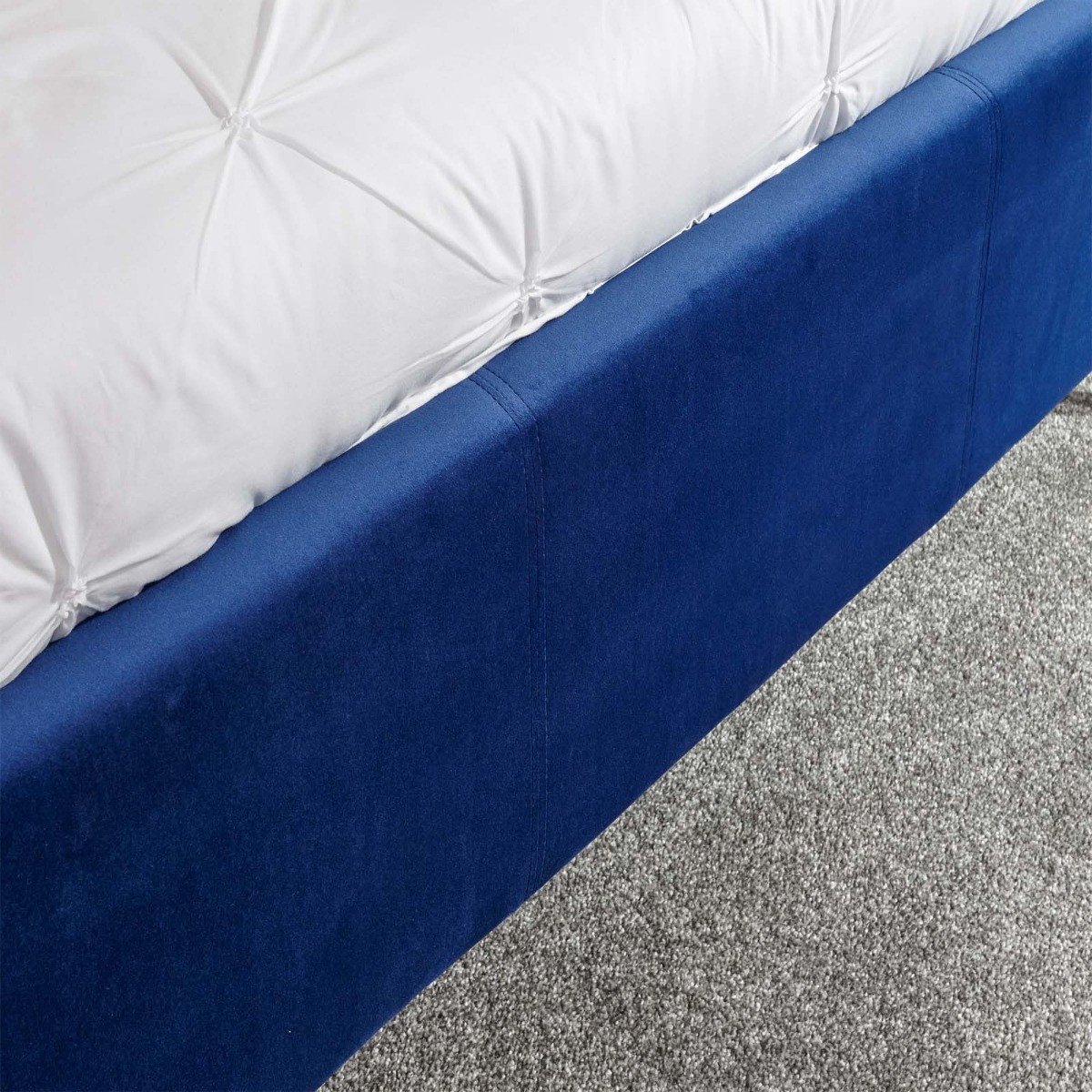 Pettine End Lift Ottoman Storage Bed, 5ft King - Royal Blue>
