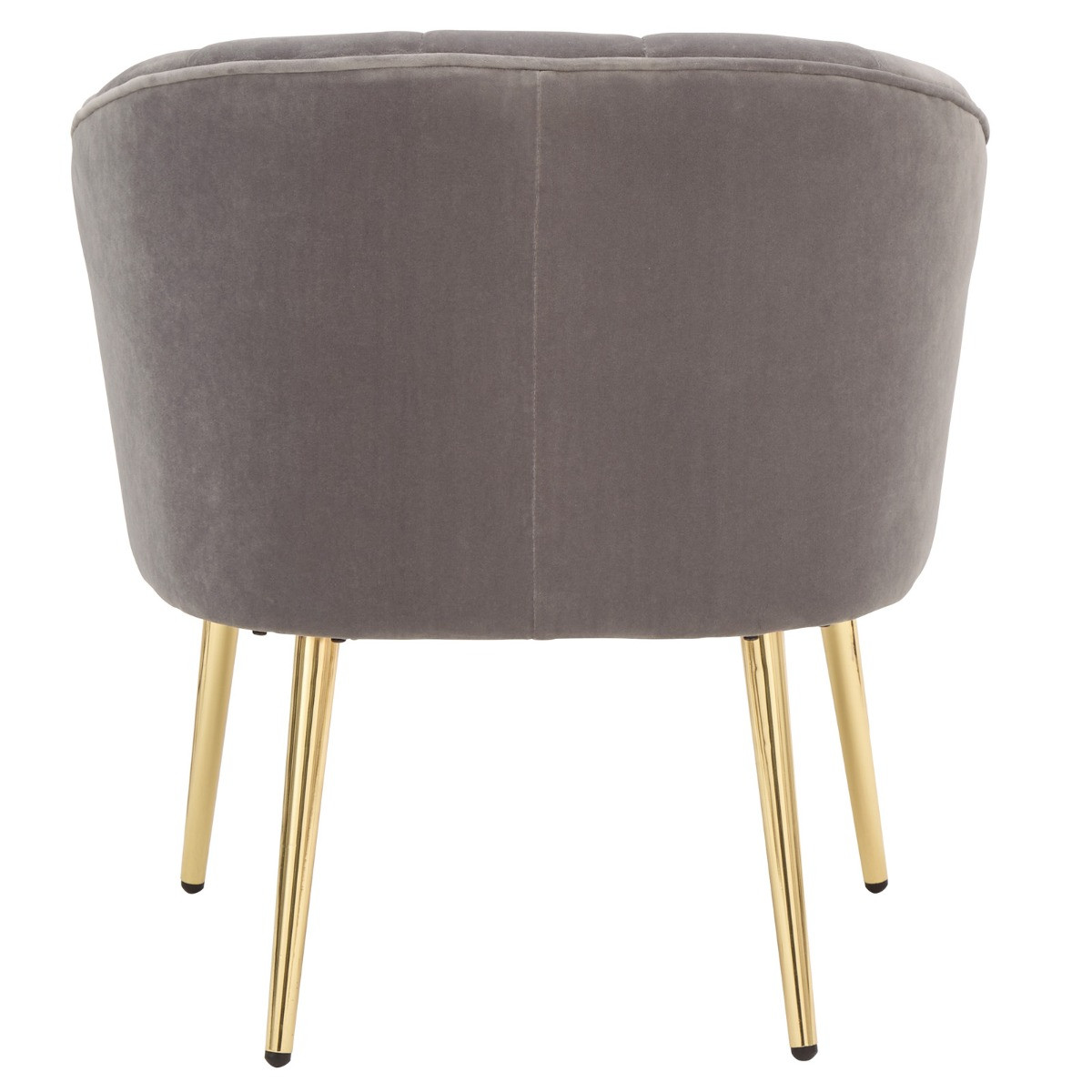 Pettine Upholstered Fabric Accent Chair - Grey>