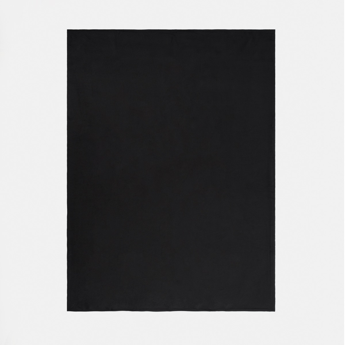 Dreamscene Plain Fleece Throw, Black - 200 x 240 cm>