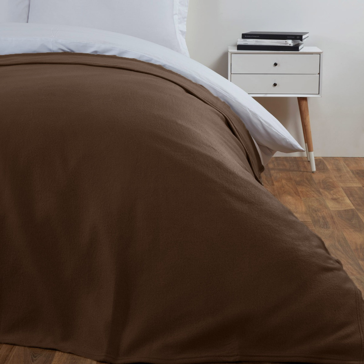 Fleece Blanket 120x150cm - Chocolate>
