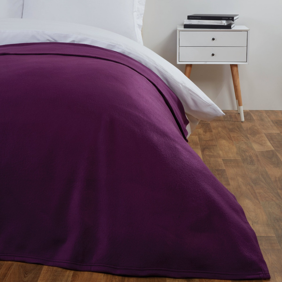 Fleece Blanket 120x150cm - Grape>