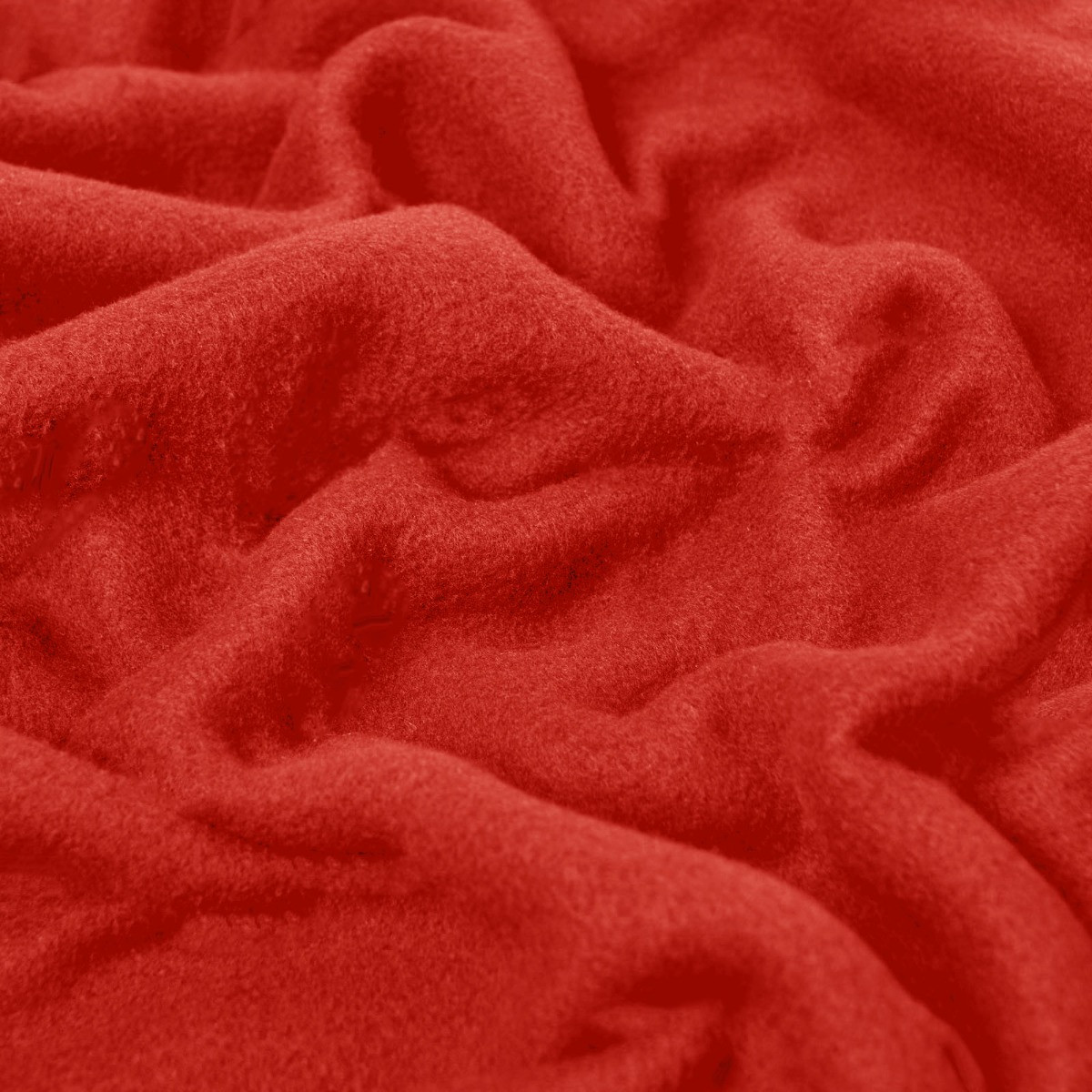 Dreamscene Plain Fleece Throw, Red - 60 x 80 inches>