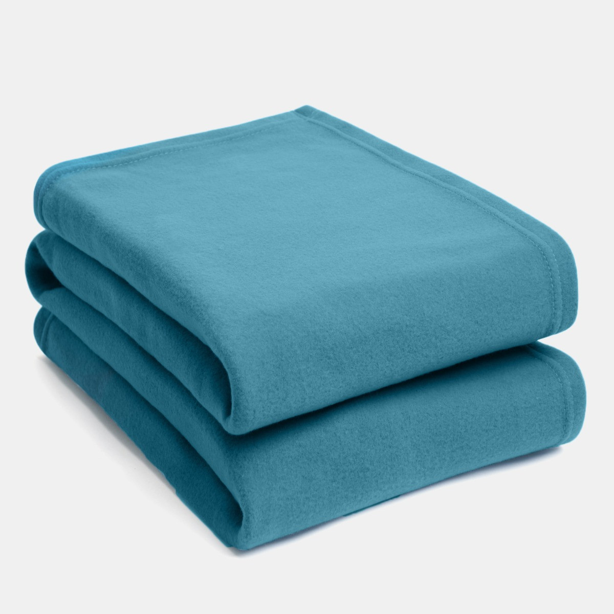OHS Plain Fleece Throw, Teal - 150 x 200 cm>