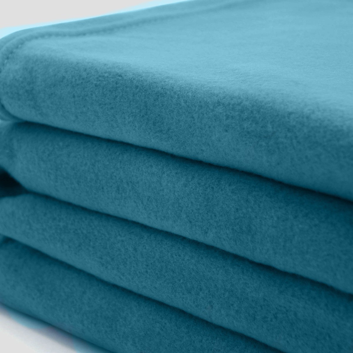 OHS Plain Fleece Throw, Teal - 150 x 200 cm>