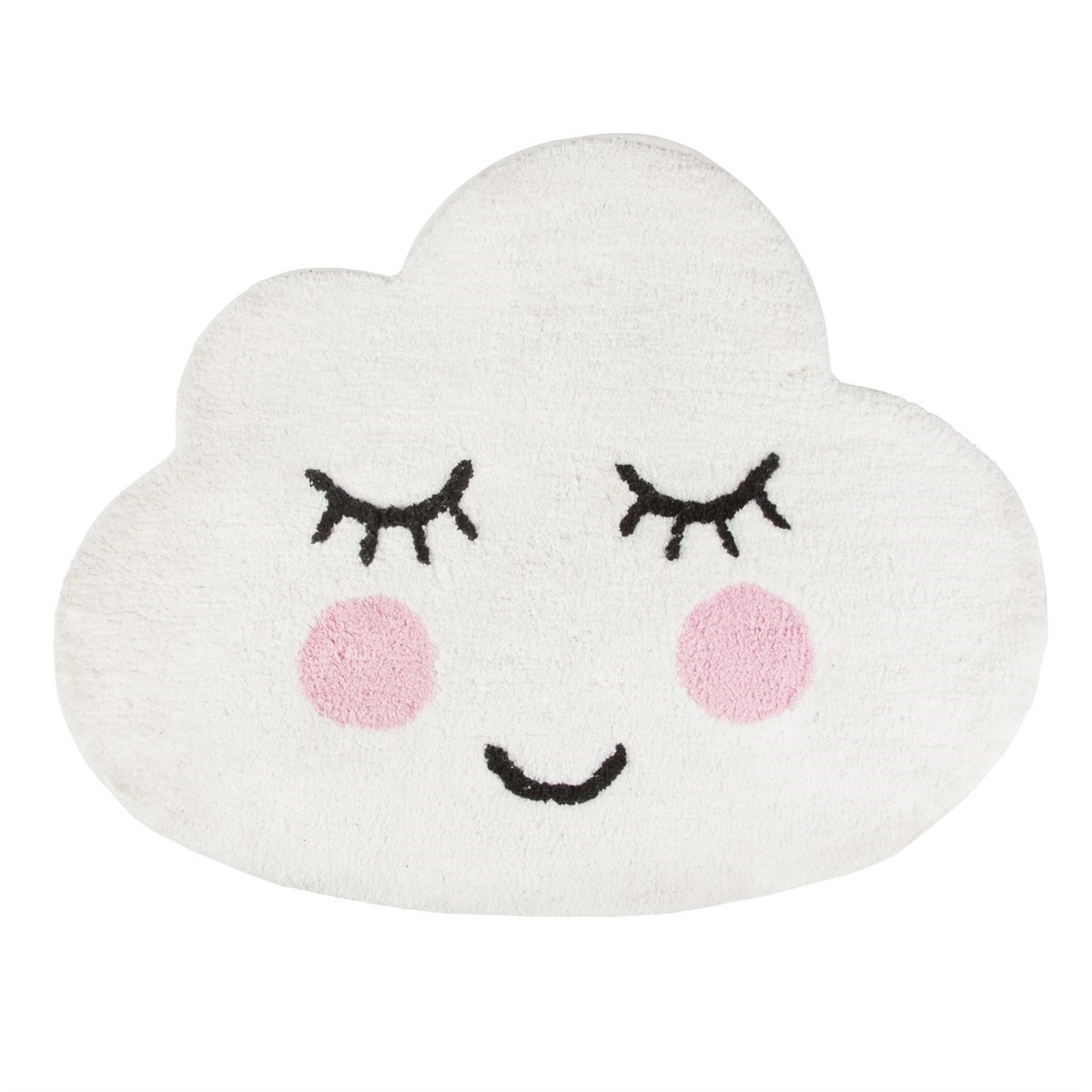 Sass & Belle Sweet Dreams Smiling Cloud Rug - White>