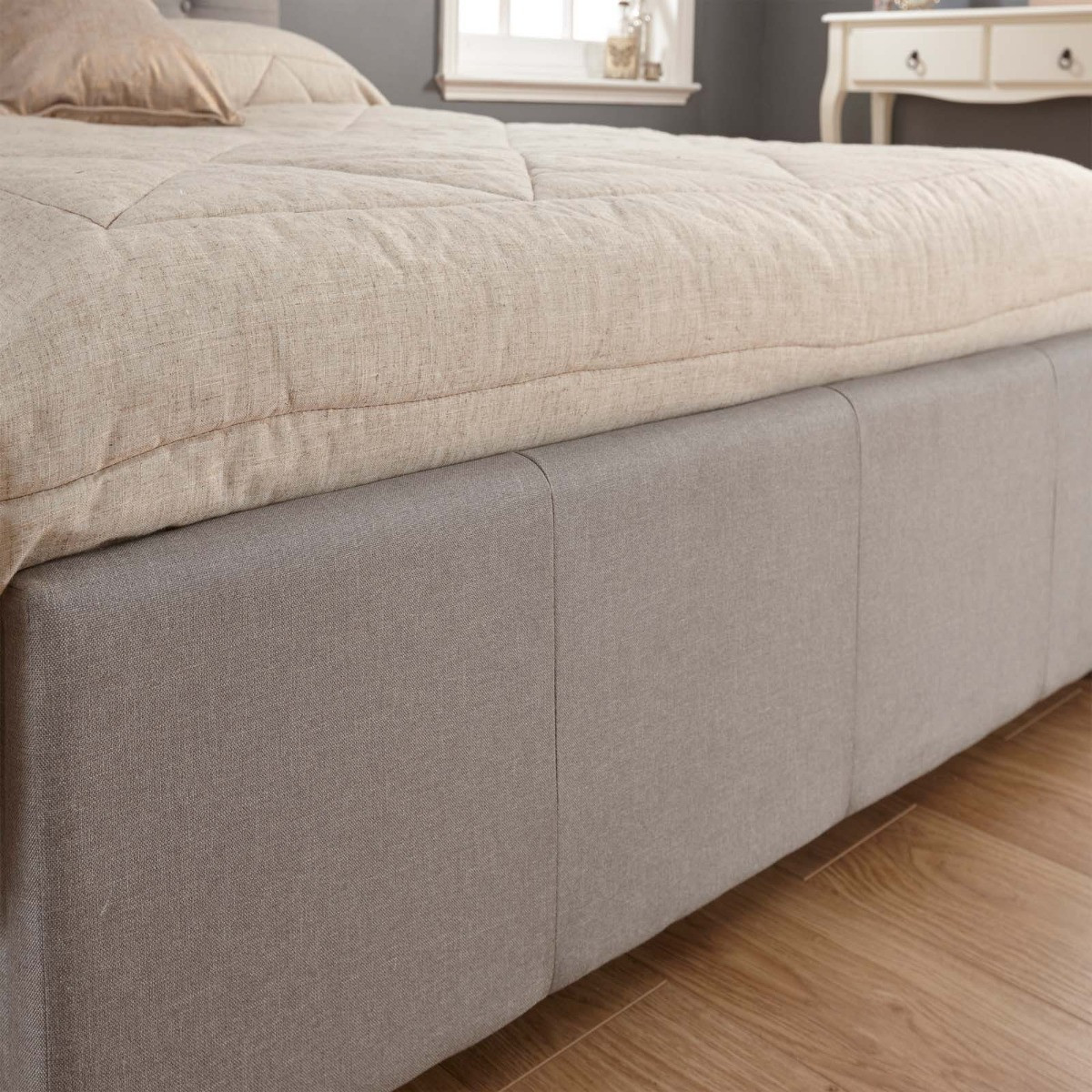Regal Ottoman Storage Bed, 5ft King - Grey>