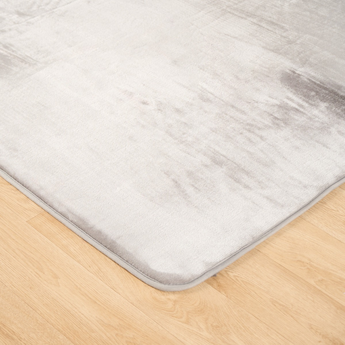 OHS Filled Microplush Rug, Silver - 80 x 150cm>