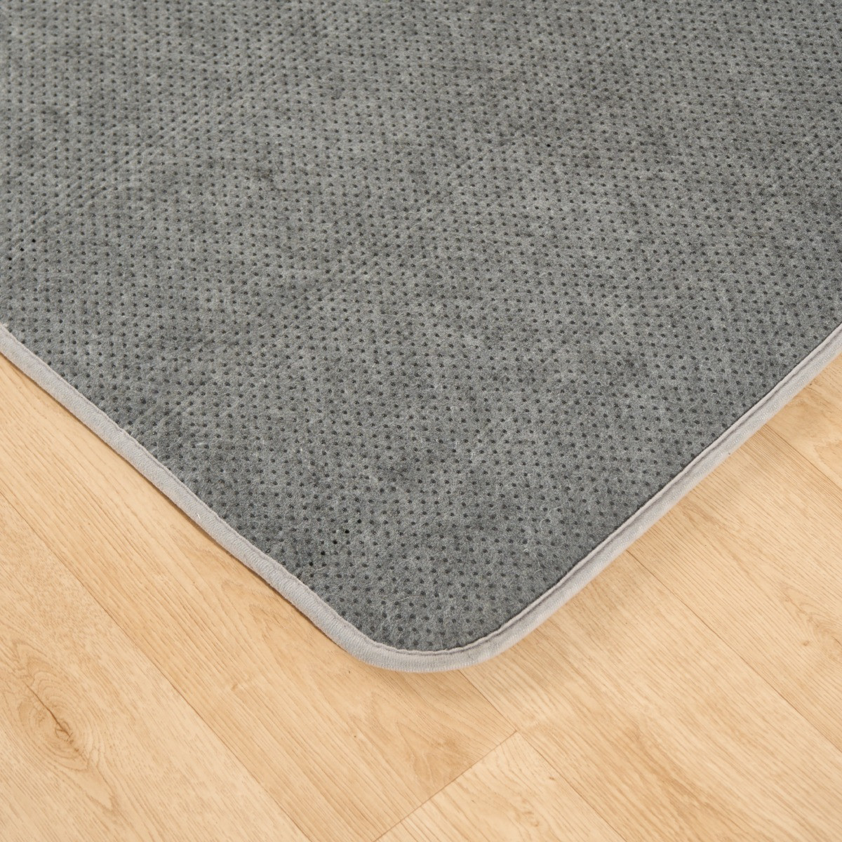 OHS Filled Microplush Rug, Silver - 120 x 170cm>