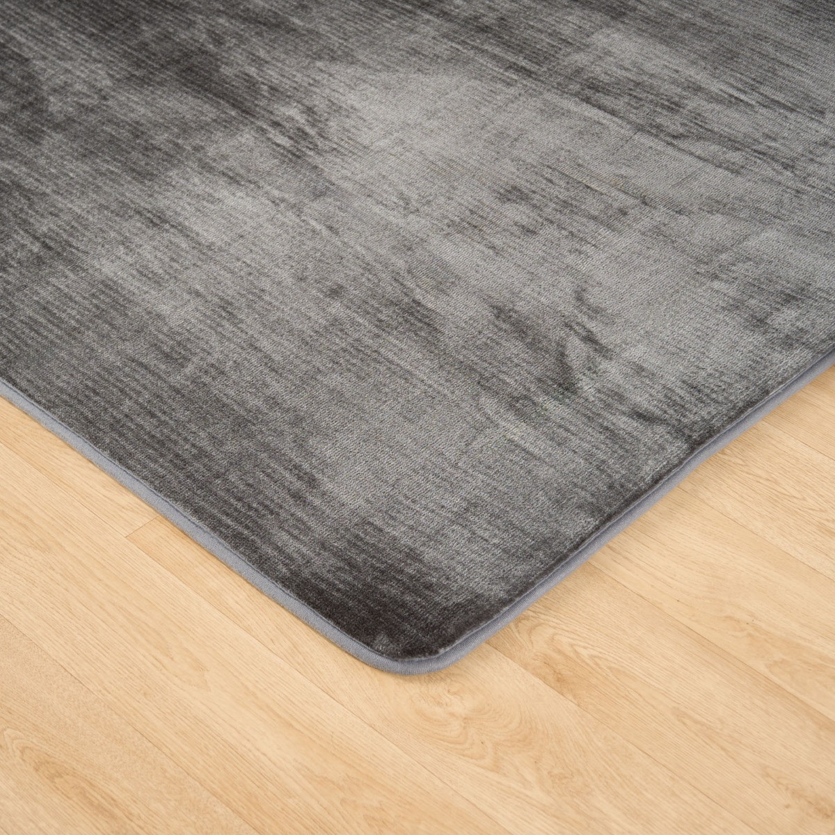 OHS Filled Microplush Rug, Charcoal - 120 x 170cm>