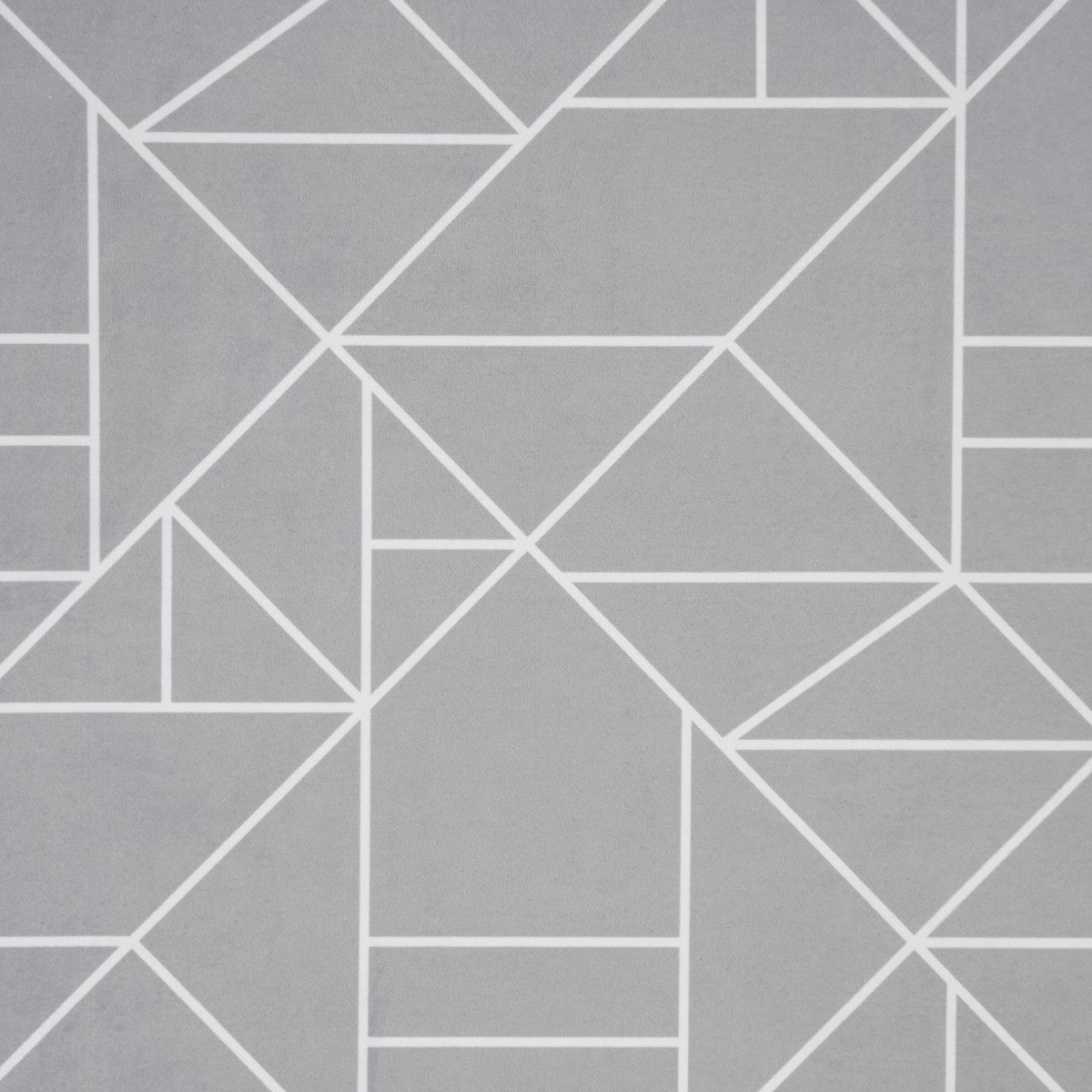 OHS Washable Mason Geo Printed Runner - Silver>