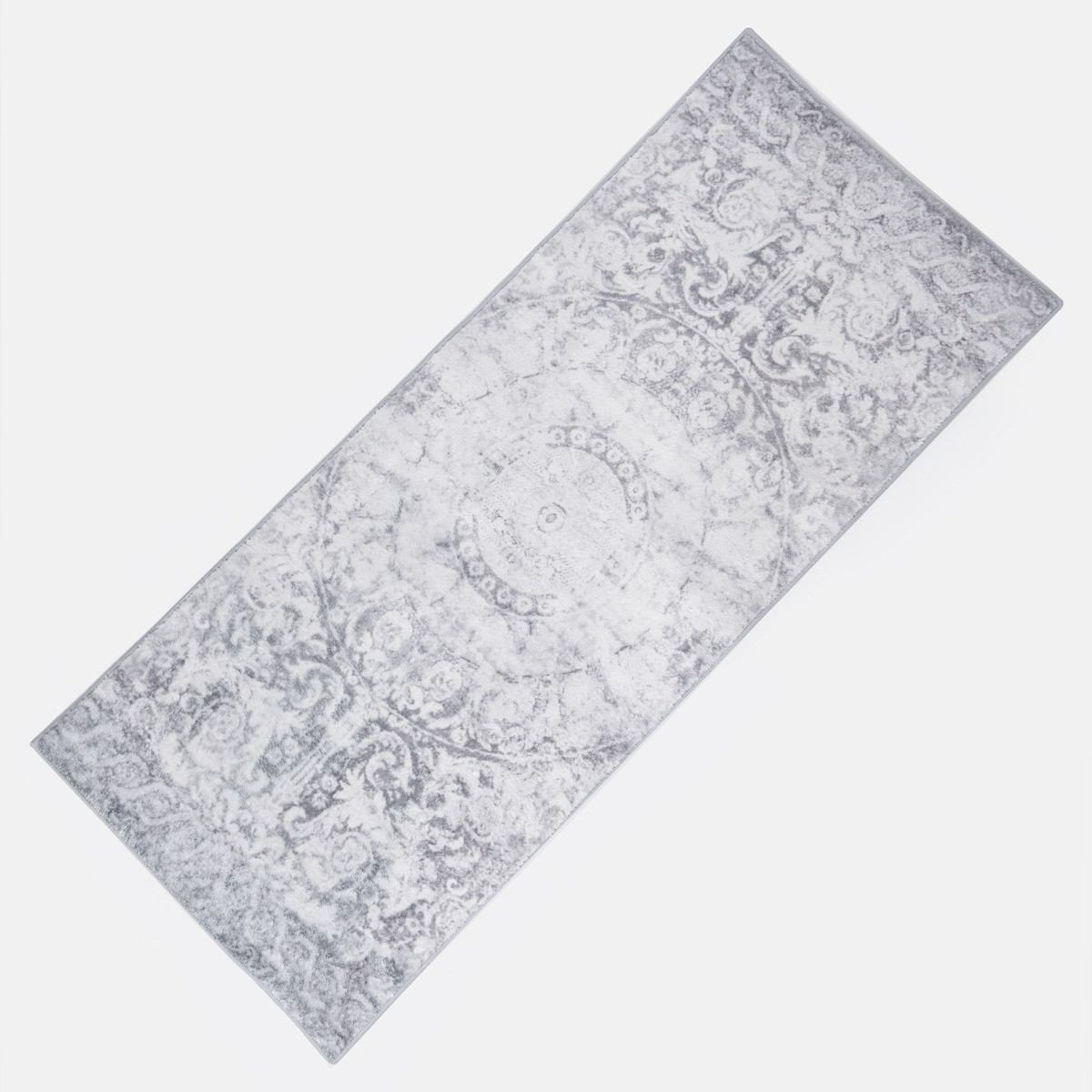 OHS Vintage Washed Flat Rug Runner - Grey>