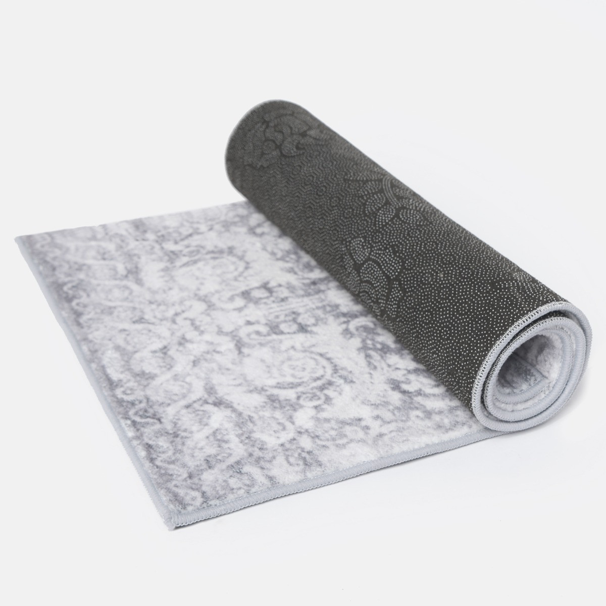 OHS Vintage Washed Flat Rug Runner - Grey>