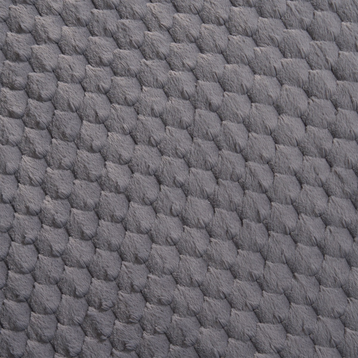 OHS Waffle Faux Fur Rug, Charcoal - 120 x 170cm>