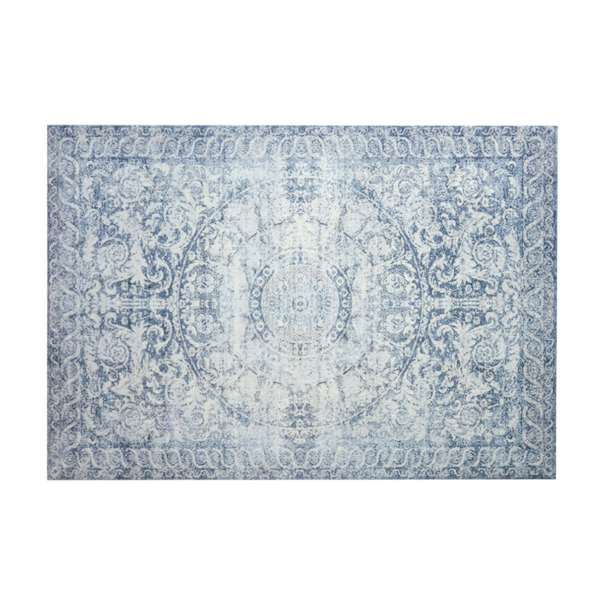 OHS Vintage Washed Flat Rug, Blue 120 X 170CM
