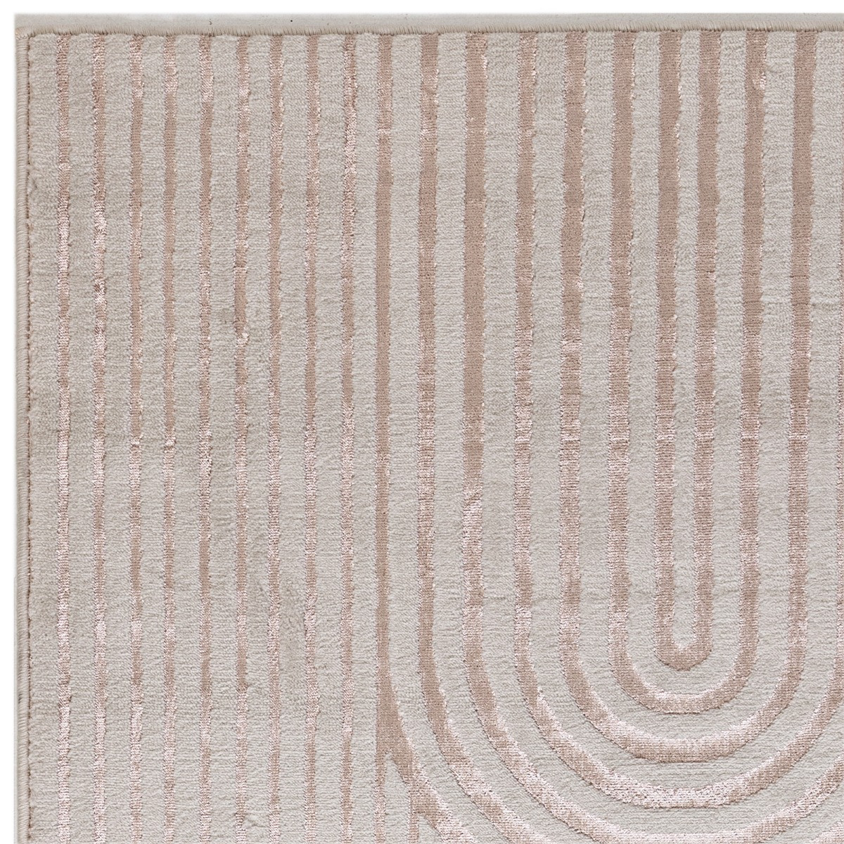 OHS Decor Arches Pattern Rug - Natural/Rose Gold>