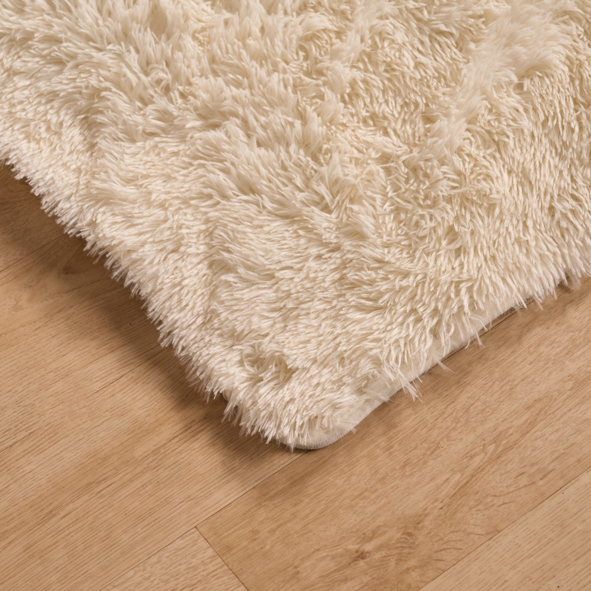 OHS Fluffy Rug, Cream - 80 x 150cm>