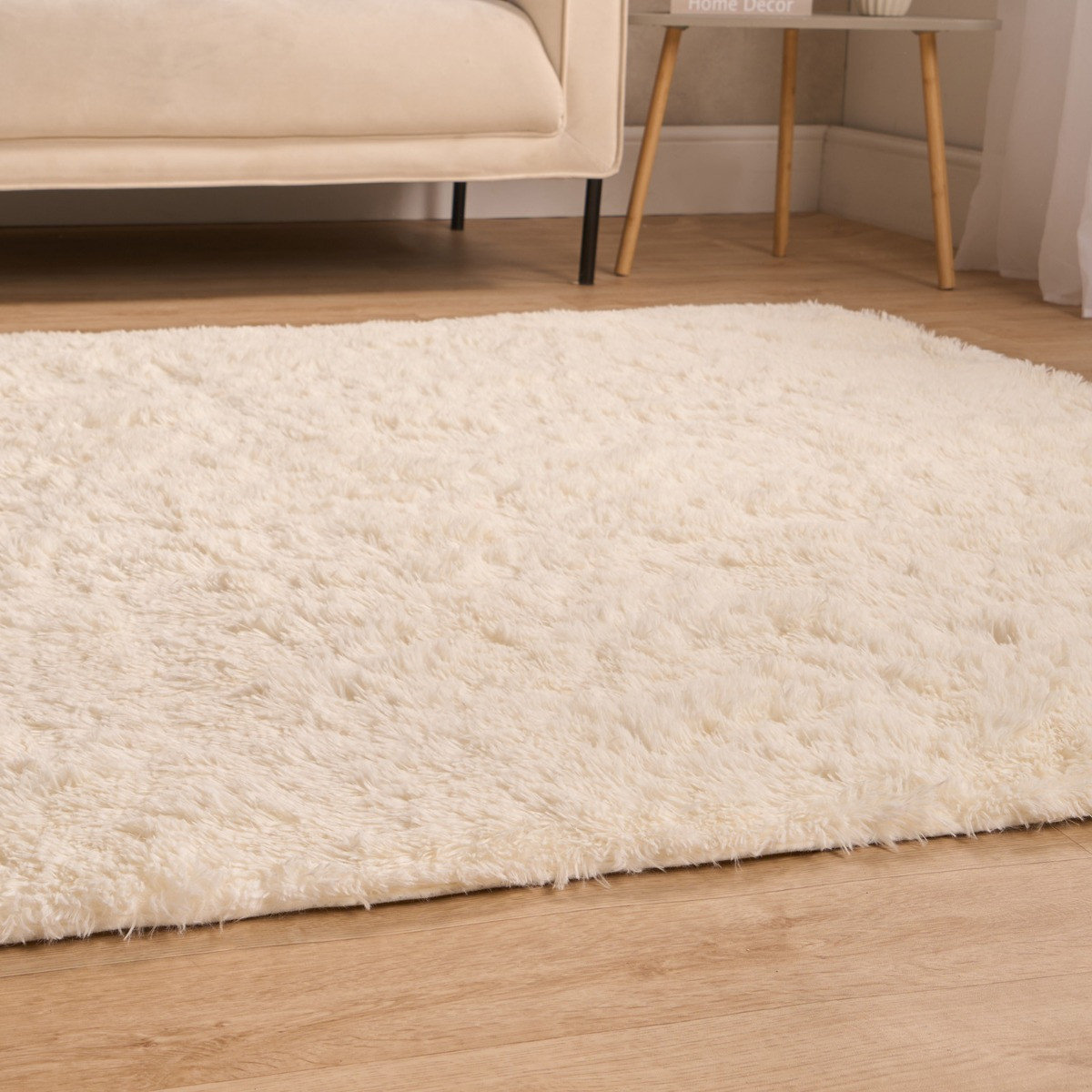 OHS Fluffy Rug, Cream - 160 x 230cm>