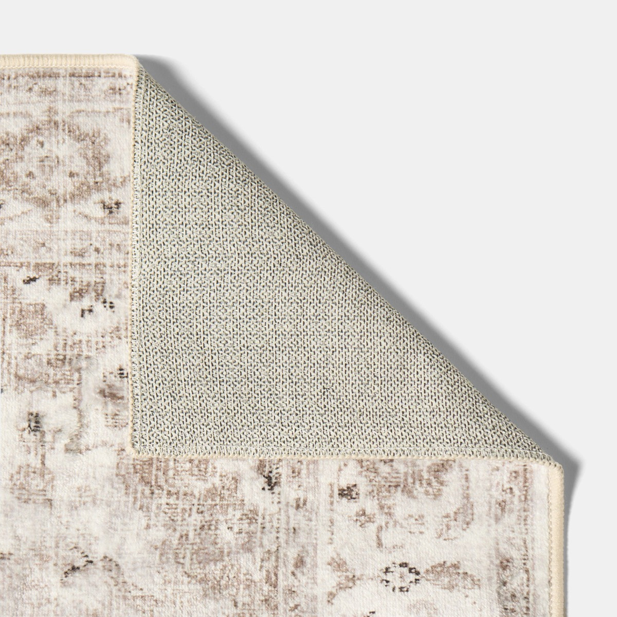 OHS Washable Vintage Printed Runner - Natural>