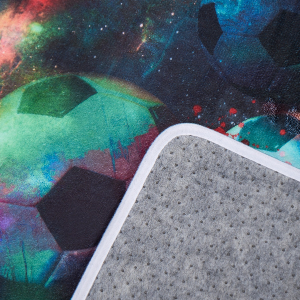 OHS Kids Supersoft Football Rug - Multi>