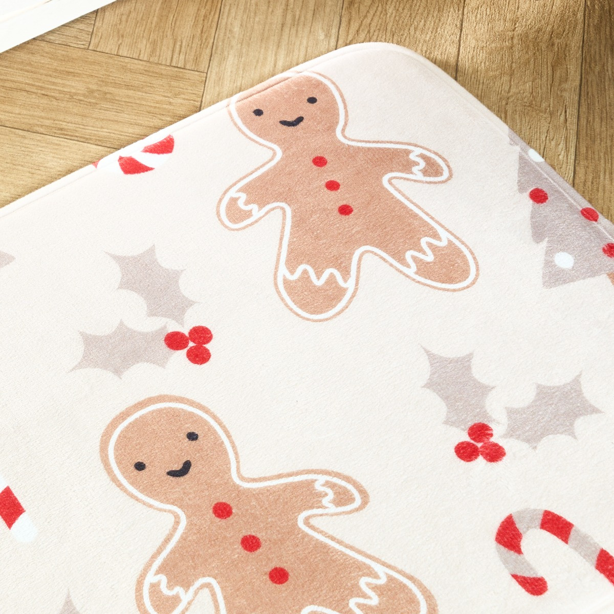 OHS Gingerbread Man Printed Mat - Natural >