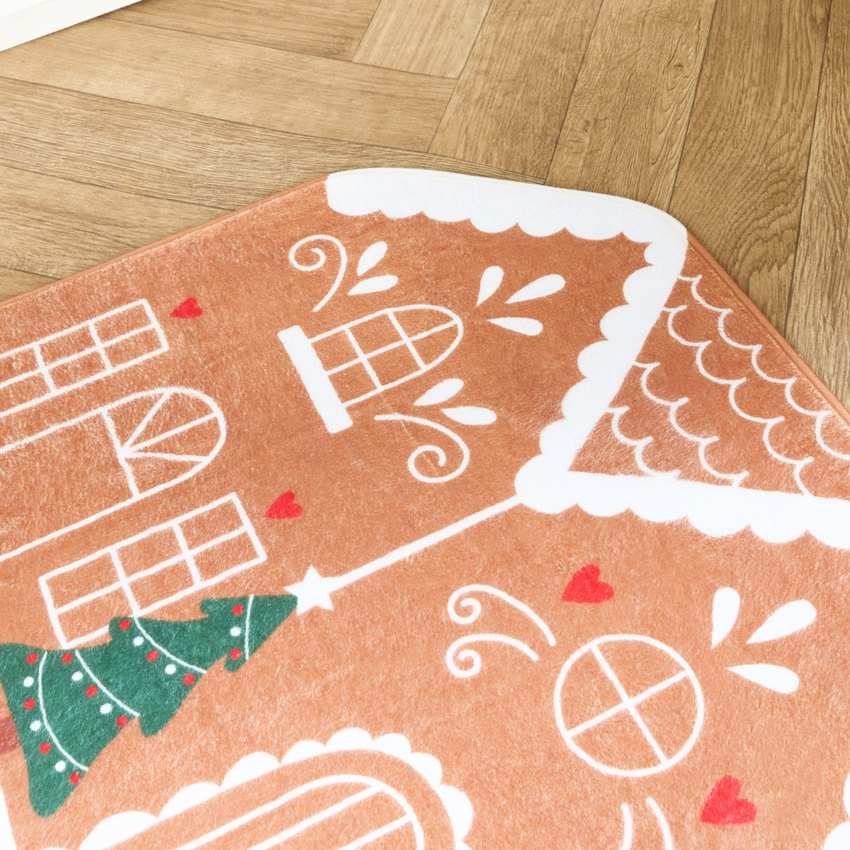 OHS Christmas Gingerbread Printed Runner - Brown >
