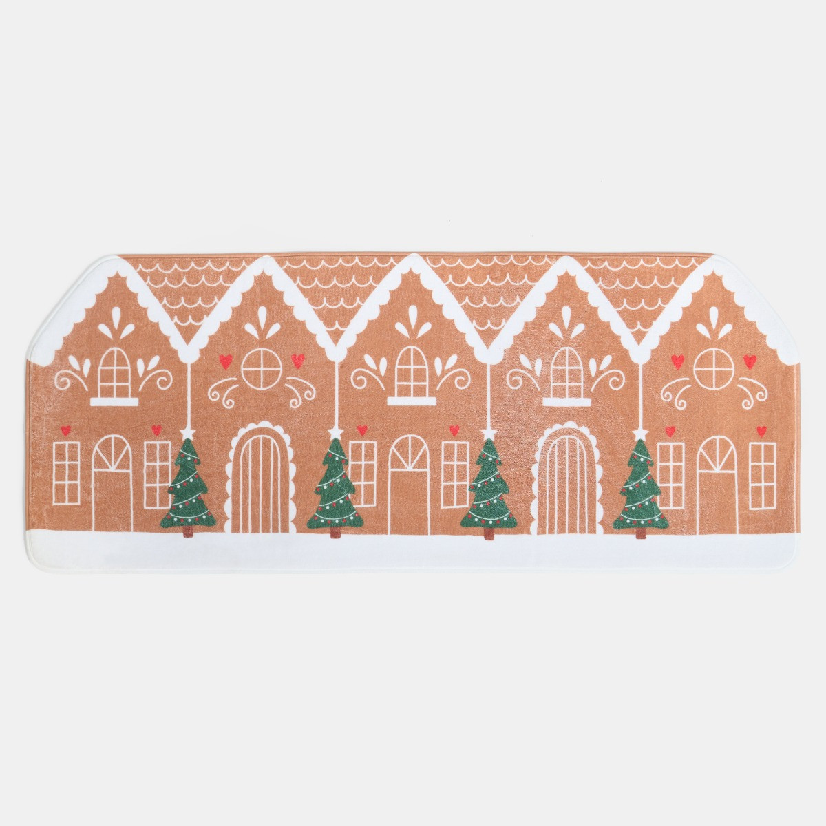 OHS Christmas Gingerbread Printed Runner - Brown >