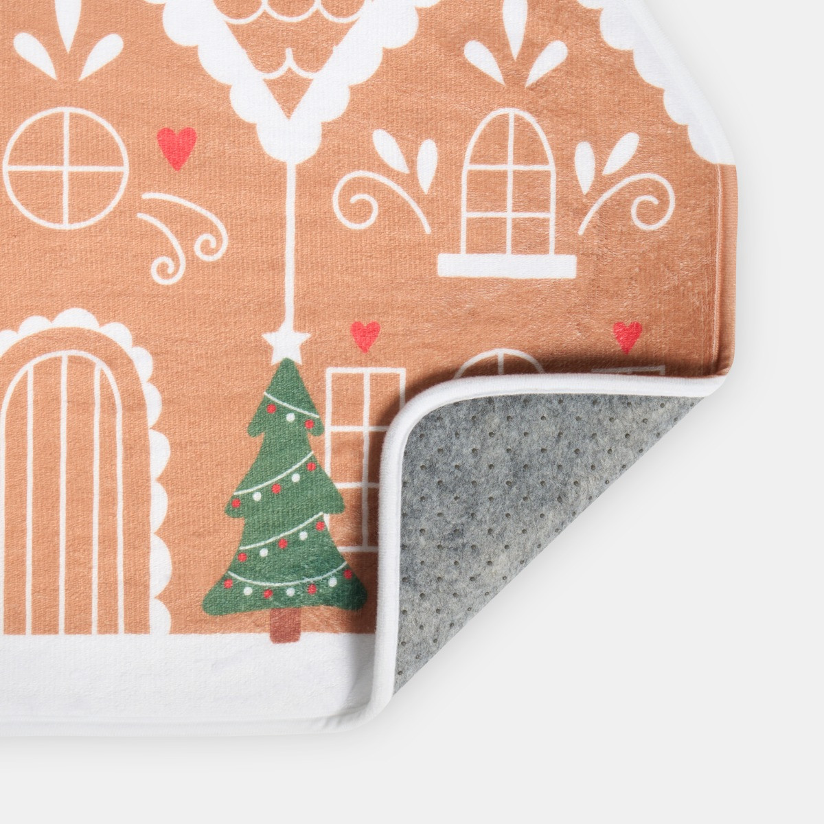 OHS Christmas Gingerbread Printed Runner - Brown >