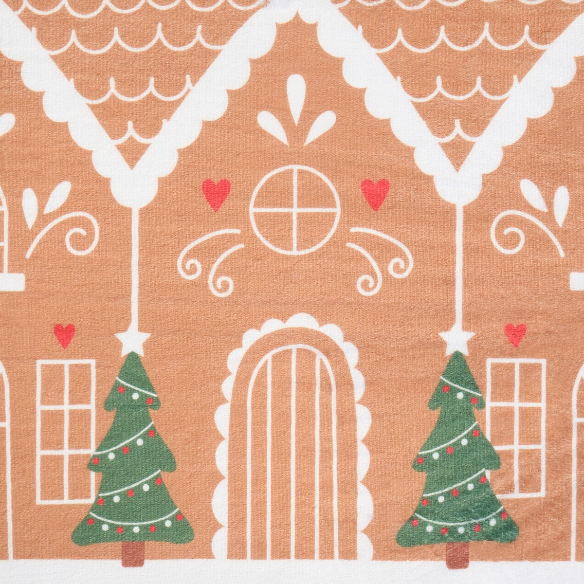 OHS Christmas Gingerbread Printed Runner - Brown >
