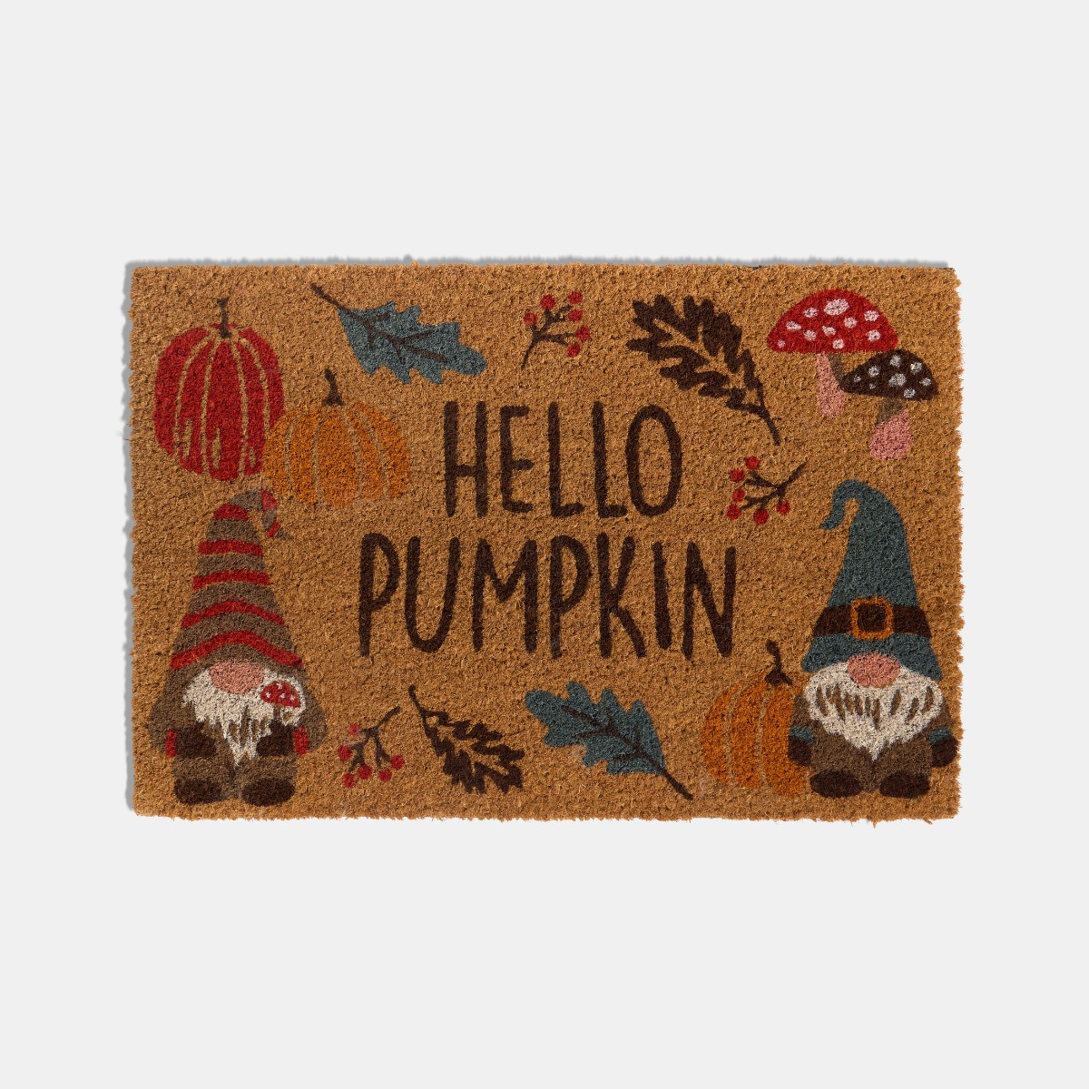 OHS Autumn Print Coir Mat - Brown >