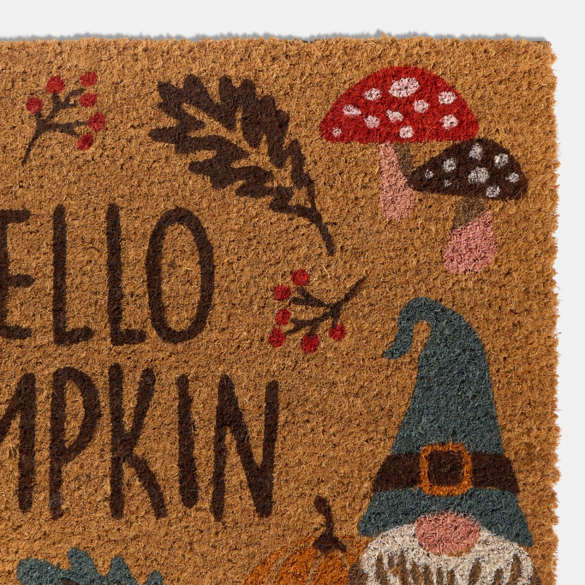 OHS Autumn Print Coir Mat - Brown >