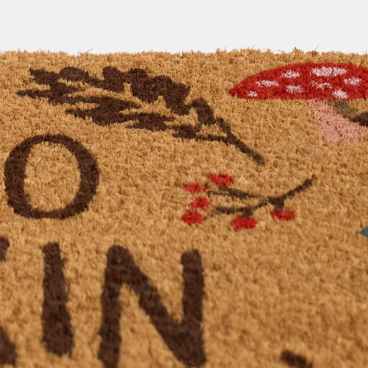 OHS Autumn Print Coir Mat - Brown >